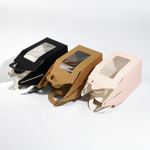 Bán buôn Tùy chỉnh cao cấp cửa sổ vật nuôi hộp bánh giấy thức ăn nhanh Giao hàng hộp bánh rán để đóng gói cho khoai tây chiên thức ăn trẻ em - Product Image 3