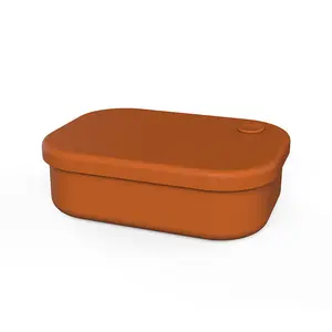 食品级硅胶饭盒微波炉加热保鲜收纳容器隔间密封硅胶饭盒