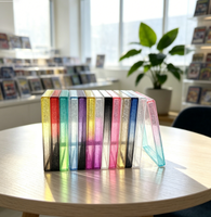 Protecteur de carte en TPU à effet dégradé, personnalisable OEM avec plaque acrylique transparente, étui pour cartes gradées