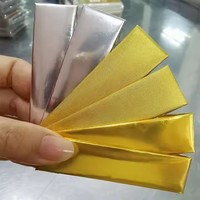 Papel de Envoltura para Alimentos, Chocolate y Chicle, Rollo de Película Laminada de Aluminio Dorado