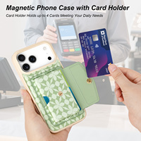 Casing HP iPhone 18 17 Pro Max Kompatibel Pabrik, Dompet Lepas Pasang, Bahan Kulit Mikrofiber, Tempat Kartu, Anti Benturan