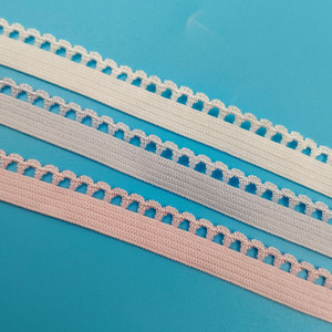 May may Picot ren đàn hồi Webbing ban nhạc căng sáng Bóng Ren TRIM Picot vải băng cho quần áo đồ lót - Product Image 4