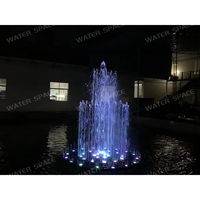 Fontaine d'eau intérieure miniature intelligente à commande PLC avec lumières colorées, idéale pour les fontaines dansantes et les petites fontaines musicales