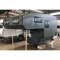 Remorque de voyage tout-terrain légère pour camion, camping-car coulissant pour camion, boîte de camping-car pour camion avec salle de bain à vendre