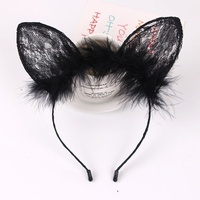 Serre-tête et pinces à cheveux style coréen avec oreilles de chat mignonnes pour femmes, accessoires capillaires pour festivals, fêtes et cosplay, support ODM personnalisé, vente en gros