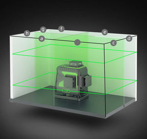 แบบพกพา 4D 16 เส้นหมุนอัตโนมัติระดับเลเซอร์ Self Leveling 360 อเนกประสงค์สีเขียวลําแสงข้ามระดับเลเซอร์ - Product Image 4