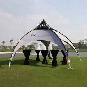 全球帐篷16 'x 16' (4.8m x 4.8m) 定制品牌拱形圆顶帐篷结构大贸易展展台设计
