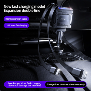Tai nghe ô tô tích hợp bộ sạc nhanh đa năng thế hệ mới X3 hai trong một, có thể điều chỉnh hướng, hỗ trợ PD - Product Image 3
