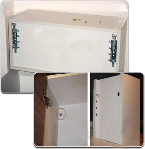 Support de suspension en métal pour armoire de cuisine, fixation dissimulée, finition zinc, capacité de charge 150 kg, LEIRY LY0397 - Product Image 2