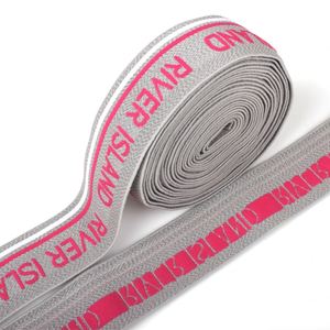 Custom <b>Elastic</b> Waistband Nylon Spandex Jacquard Eco-friendly Oeko-Tex Certified <b>Elastic</b> Band for Underwear Logo Printed Designer - Product Image 4