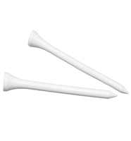 Vente en gros de tees de golf en bois blanc Qiangjian avec impression de logo personnalisé, approvisionnement en vrac de Chine (JIN) pour les terrains de golf et les terrains de practice