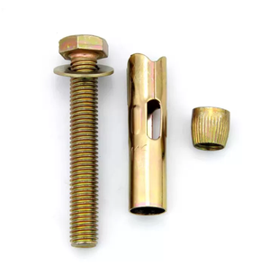 Stalen vloeruitbreiding Zeshoekige behuizing Zilver gegalvaniseerd Binnenuitbreidingsbout Leuning Speciale uitbreidingsschroef M6-16 Draad 12 mm - Product Image 4