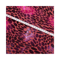 68% POLYESTER 24% NYLON 8% SPANDEX Nouveau design Tissu en velours imprimé tricoté pour vêtements Textile personnalisé Élastique tendance