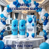 Bouteille de gaz hélium portable de 0,6 L pour ballons, kit de bouteille de gaz hélium jetable avec buse