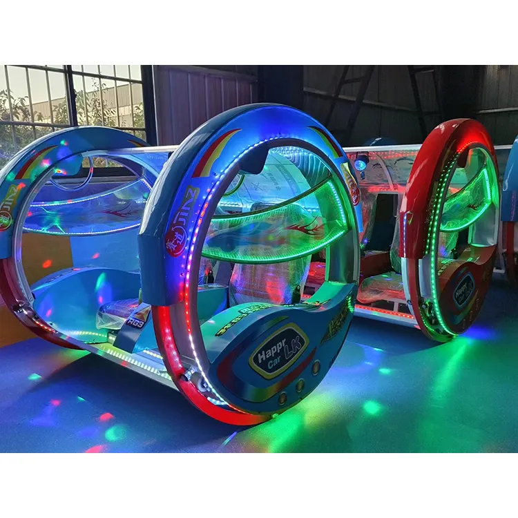 Parque de atracciones Paseos Rueda de 360 grados Coche rodante giratorio Coche feliz eléctrico Le Bar Coche para adultos