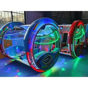 Amusement Park Rides 360 Degree Wheel Rotating Rolling Car Electric Happy Car Le Bar Car For Adults