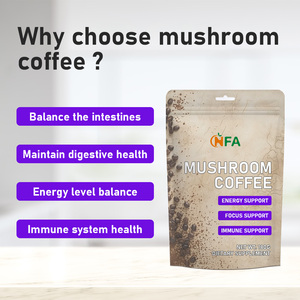 Private Label Mushroom Coffee Powder with Reishi Lion's Mane Supports Digestive Health Herbal <b>Supplement</b> Coffee - Product Image 2