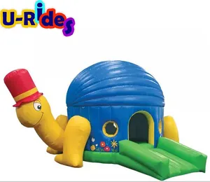 Trung Quốc Nhà máy sản xuất Kid Đồ chơi bé Bouncer rùa Inflatable nhảy lâu đài với Slide