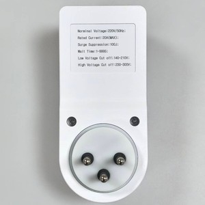 Enchufe de Protección de Voltaje Ajustable con Pantalla Digital de 16A, Estilo Israelí, Nuevo Protector de TV de 220V - Product Image 2