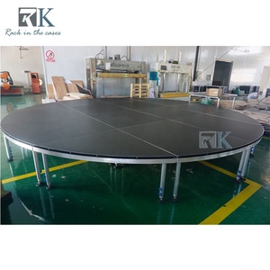 Soporte de escenario de altura ajustable Evento al aire libre Escenario redondo de 6m para espectáculos - Product Image 1