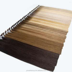 Nouvel Arrivage Extensions de Cheveux à Pointe Plate Double Drawn Cheveux Humains Vierges Russes Micro K Tip Extensions de Cheveux Humains à Kératine - Product Image 2