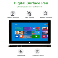 4096 sensibilité à la pression bouton de gomme magnétique actif écriture écran tactile stylet tactile pour Microsoft Surface Pro stylo