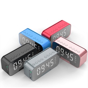 LAIMODA de espejo Led <span class=keywords><strong>Boombox</strong></span> caja inteligente Parlantes Dj Woofer inalámbrica portátil bluetooth altavoz alarma de reloj - Product Image 1