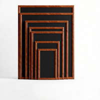 Kühlschrankmagnet-Organizer Magnetische Nachrichtentafel für Zuhause Tragbare Hängende Einseitige Holz-Wandtafel in Verschiedenen Größen für Fotos