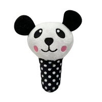 Nouveau chien en peluche résistant aux morsures sonores chien jouet Rose rouge sucette lapin noir et blanc sucette ours chien jouets en peluche