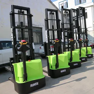 Elektrikli istifleme kamyonu palet asansörlü istifleyici kapasitesi 1000/2000kg tam elektrikli Forklift depo