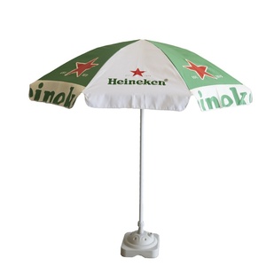Custom Advertising Beach Umbrella Large Outdoor Commercial Extra-Large Rain Thickened Sun Protection Manual Fiberglass Ribs