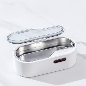 Nettoyeur ultrasonique Portable, <span class=keywords><strong>Machine</strong></span> de nettoyage ménager, 45 khz, 450ml, pour montres et <span class=keywords><strong>bijoux</strong></span>, ultrasonique, mobile - Product Image 1