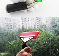 Raclette de douche en vinyle multiusages, époussette Flexible pour vitres, nettoyeur de vitres de sol, lames de décalcomanie pour voiture, pièces