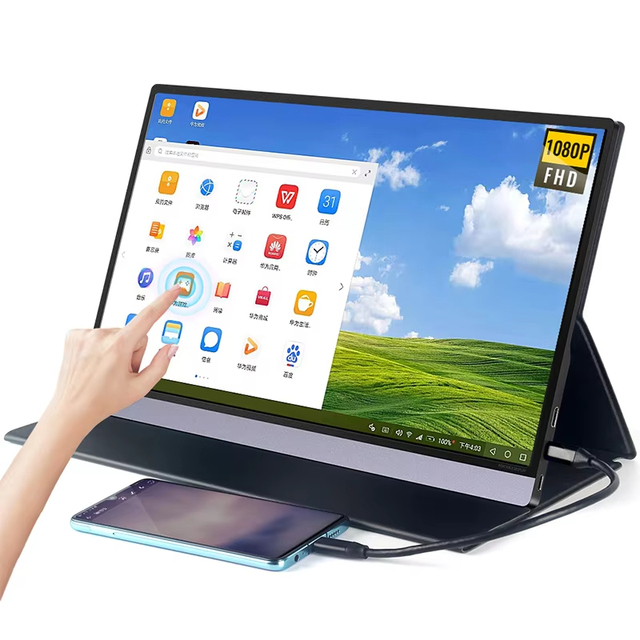 14 15.6 Inch Lcd Type C Mini Multi Multiple Screen Extender Extension for Laptop With Stand Mobile Display Portable Monitor