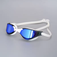 Nouvelles lunettes de natation en silicone pour athlètes, électroplaquées, haute définition, anti-buée, protection UV400, sangle réglable, compétition