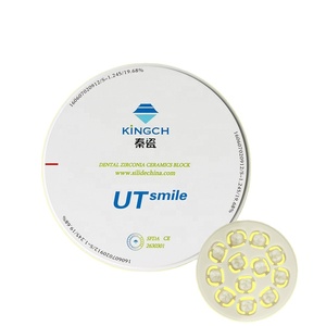 Bloques de Zirconia Multicapa Súper Translúcidos a Todo Color para Laboratorio Dental, Maquinaria de Sistema <span class=keywords><strong>CAD</strong></span>/CAM, Certificación CE - Product Image 1