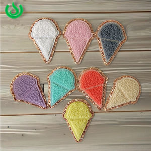 फ़ज़ी इंद्रधनुष क्लाउड ग्लिटर एज, चेनली हेलोलिन कढ़ाई पैच पर जादुई लोहा, बैकपैक जैकेट बच्चों के कपड़े डिय शिल्प - Product Image 5