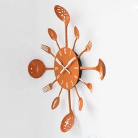 Oniya métal Orange moderne Antique pendule horloge murale décor à la maison luxe pour salon chambre salle à manger