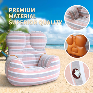 La Mamma Up5-6 moderna sedia gonfiabile divano gonfiabile per interni esterni pieghevole gonfiabile divano camera da letto Patio campeggio pompa aria - Product Image 4