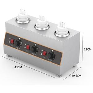 Kommerzieller Käse-Spender mit Wärmefunktion für Restaurants, 1/2/3 Flaschen, Saucenspender, Saucenwärmer - Product Image 4