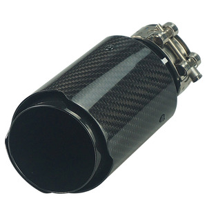 Ống pô xe hơi kiểu AK phổ thông làm bằng sợi carbon, ống thép không gỉ màu sắc, đầu ống pô giảm thanh tự động - Product Image 6