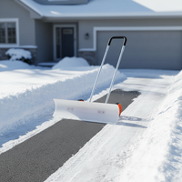 Vente en gros d'usine : pelle à neige à roulettes 95*25cm avec lame en ABS et manche en aluminium réglable, pelle à neige manuelle pour allée