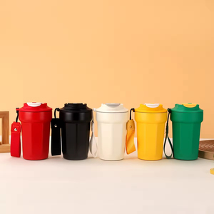 2026 New Hot Selling 400ml Stainless Steel Eco-Friendly Thermal <b>Coffee</b> Mug Customized Color Logo Vacuum Travel Office Cup Lid - Product Image 1