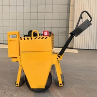 Compacteur routier vibrant à tambour unique, autopropulsé, durable, avec moteur diesel, pour le compactage des bords de route et des remblais