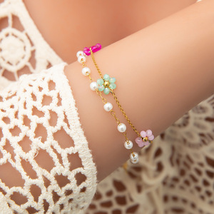 Collar de Perlas de Acero Inoxidable con Colgante de Sol, Gargantilla, Joyería para Fiesta, Chapado en Oro de 18K, Collares de Moda con Colgante - Product Image 4