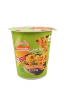Minoodles Bulk Manufacturing Noodles Product Oem Custom Noodles Chicken Flavor Halal Ramen Cup Soup Instant Noodles 65g