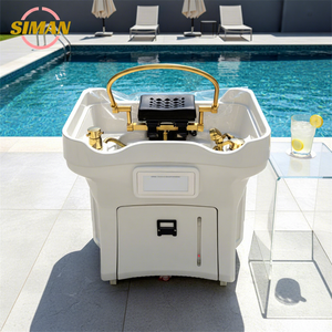 Bassin de <span class=keywords><strong>lavage</strong></span> de <span class=keywords><strong>cheveux</strong></span> portable Siman No Plumbed Head Spa, équipement de spa capillaire japonais, réservoir d'<span class=keywords><strong>eau</strong></span> de 60L et réservoir d'eaux usées de 30L - Product Image 1
