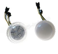 Lumière LED à pixels étanche 35 mm de diamètre, 9 LED SMD 5050 RGBW UCS2904, éclairage ponctuel avec couvercle anti-brouillard DC24V