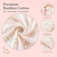 Ensemble de pyjama 2 pièces en coton de bambou style chinois, manches raglan trois quarts, longueur courte, doux et respirant, tenue de détente pour la maison