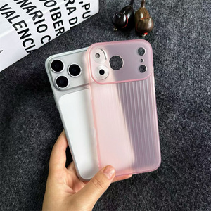 Coque de téléphone antichoc en TPU translucide ondulé avec grande fenêtre de visualisation et protection d'objectif pour iPhone 17/16/15/14/13/12/11 - Product Image 6